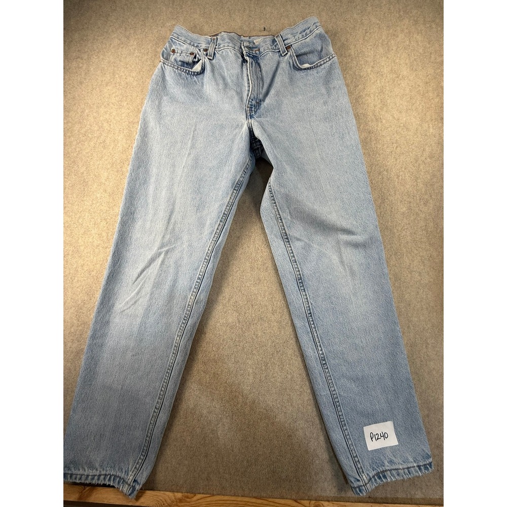 Levis 550 Relaxed Fit Tapered Leg Jeans Light Wash High Rise Vintage 14 REG M